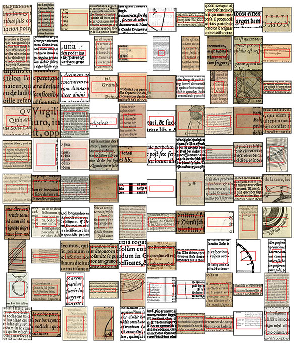 This image of a series of numbers taken from scanned textbooks used around the 16th century shows how different the numbers all looked, making it challenging to train an AI to find patterns.